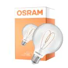 Osram Vintage 1906 LED E27 Globe Filament Clear 7.2W 806lm - 927 Extra Warm White | Best Colour Rendering - Dimmable - Replaces 60W